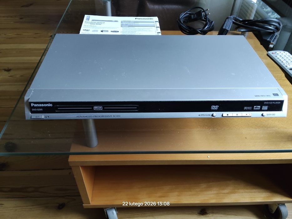 Odtwarzacz DVD Panasonic DVD-S295 | Komplet | Pilot | SCART