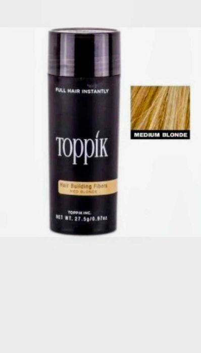Mikrowłókna keratynowe do zagęszczania włosów kolor: Medium Blonde/ Średni Blond