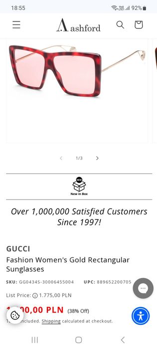 GUCCI okulary przeciwsłoneczne