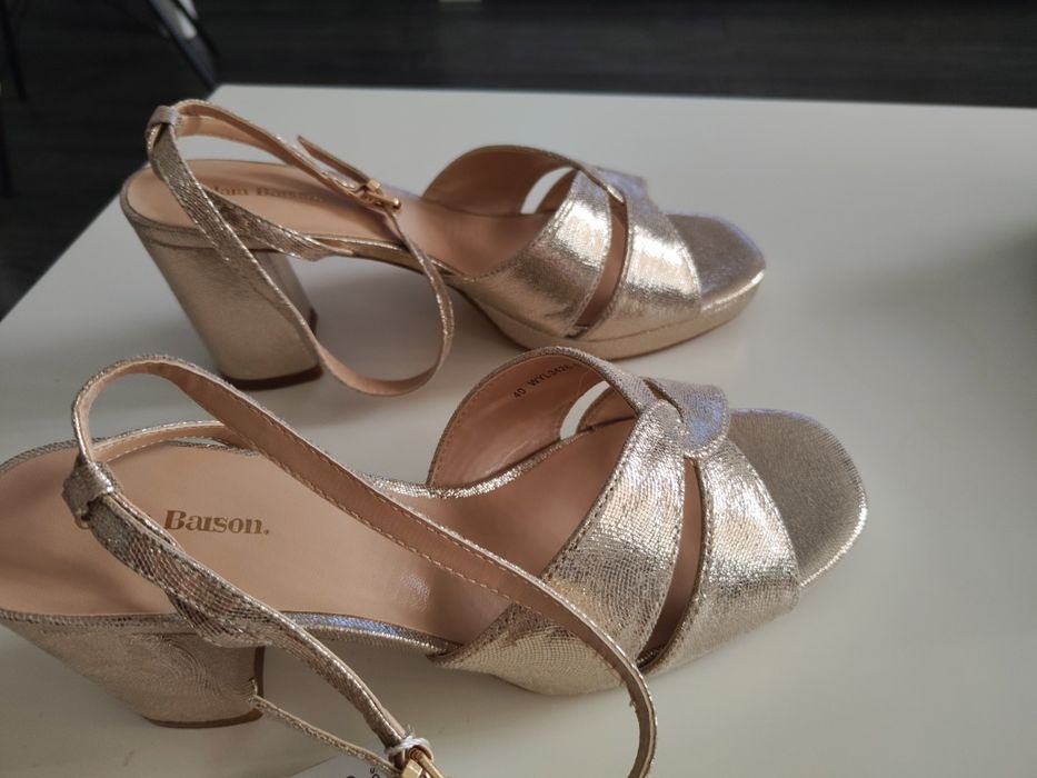 Buty damskie złote rozm 40