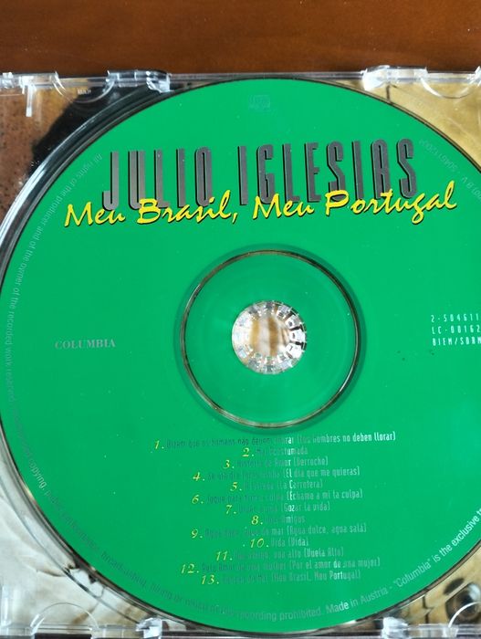 CD Julio Iglesias - Meu Brasil, Meu Portugal