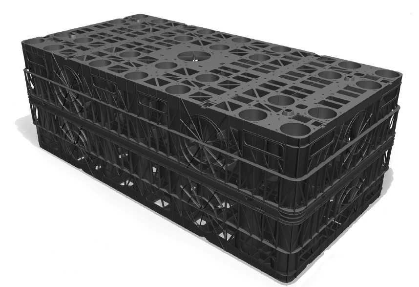 Skrzynka rozsączająca Rainbox 300L, deszczówka, drenaż