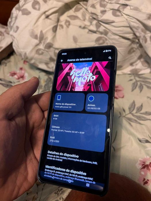 Motorola g86 power  5g 8+16/512gb com 6720 de bateria poucos dias