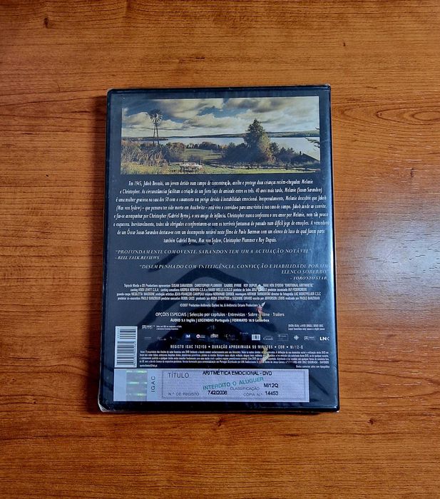 ARITMÉTICA EMOCIONAL (Christopher Plummer/Susan Sarandon) NOVO/SELADO