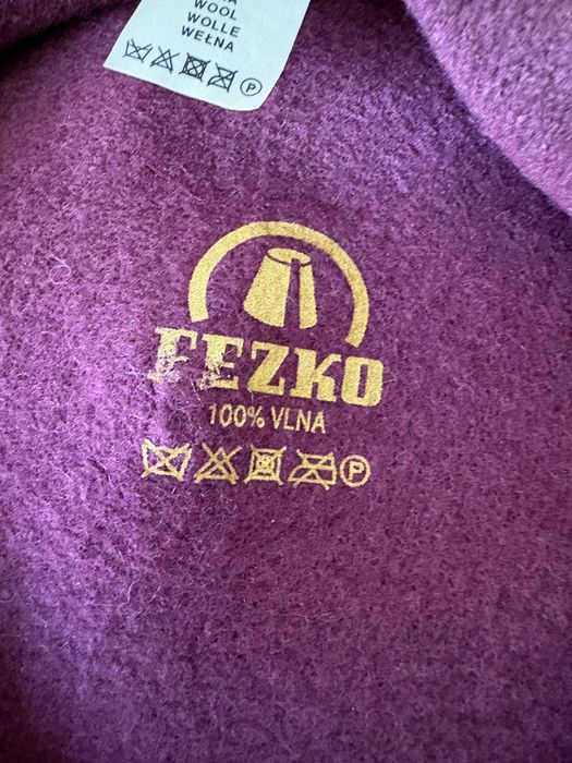 Wełniany beret śliwkowy Frezko