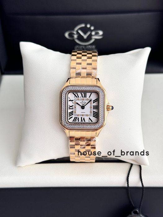 GV2 Milan Diamond 12112 жіночий годинник Cartier Panthere женские часы