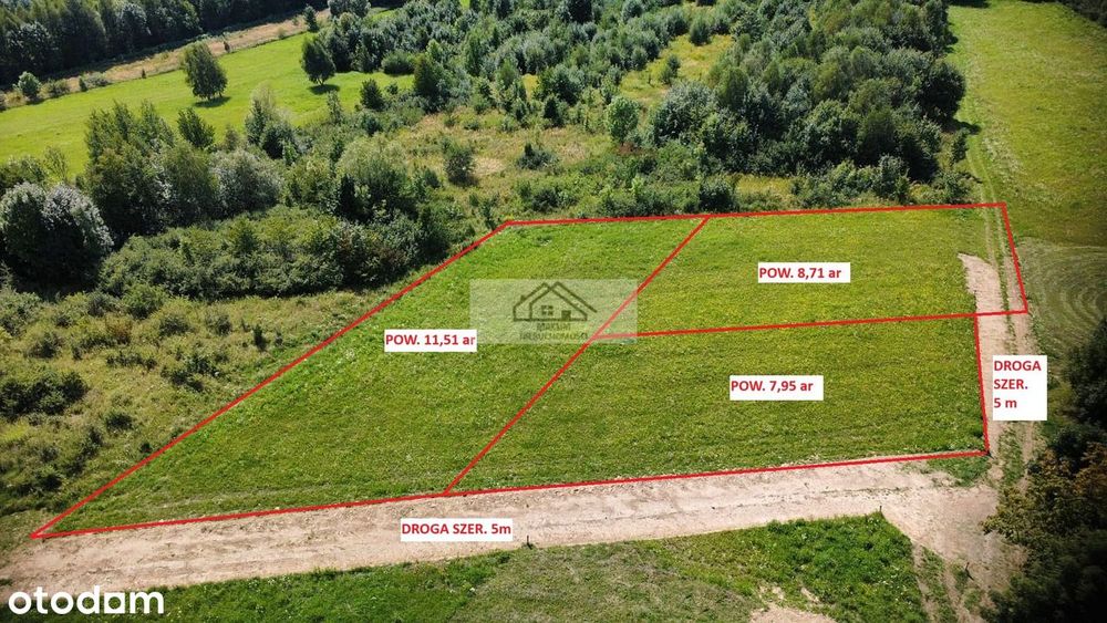 Działki widokowe budowlane z WZ - Dylągówka - Hyżne - Podkarpackie