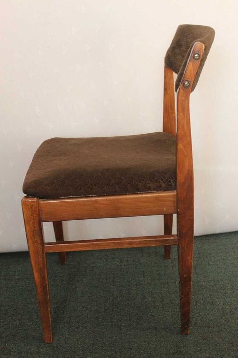 4 x krzesła brązowe drewniane - Vintage Retro Loft Design PRL