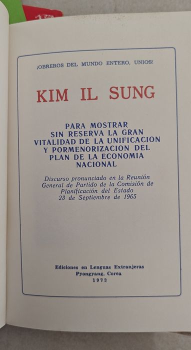 Livros antigos, escritos por King Il Sung