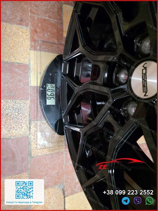 Диски Vossen R18 5x112 ET42 8.0J Gloss Black BMW G20 G30 X3 G01 Mercedes W213 Audi A4 B9 Q5 Нові