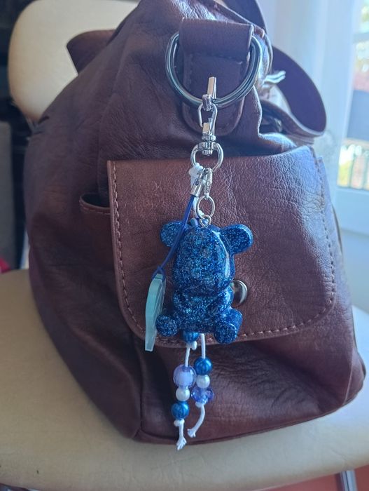 Bag charm artesanal urso