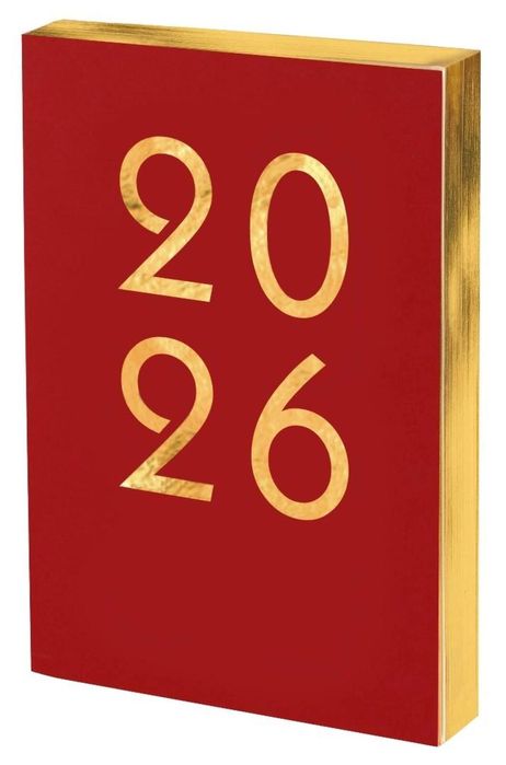 Kalendarz 2026 A5 Art DNS czerwony Antra Rok wydania: 2025, oprawa: