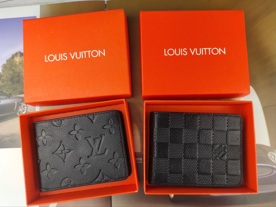 Мужской кожаный кошелек Louis Vuitton Луи Витон гаманець чоловічий