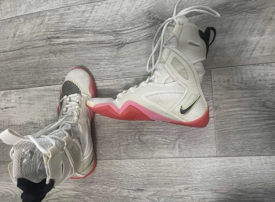 Чоловічі/Жіночі Nike HyperKO 2 White (Білі), nike hyperko 2, найк гіперко 2, nike boxing