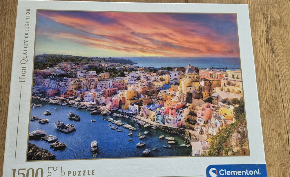 Puzzle 1500 włoskie wybrzeże plus Szwajcaria gratis