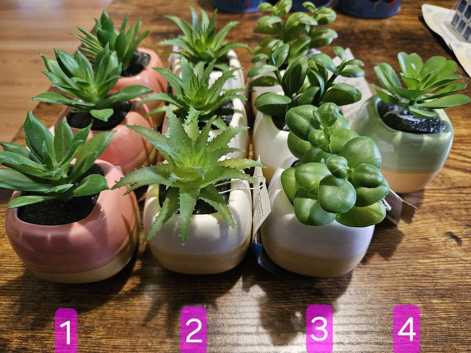 Mini sukulenty sztuczne