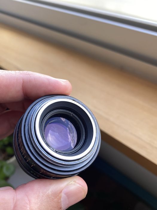 Lente jupiter-8 50mm f2 preta com acessorios