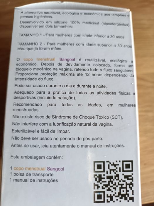 Copo menstrual Sangol Tam 2