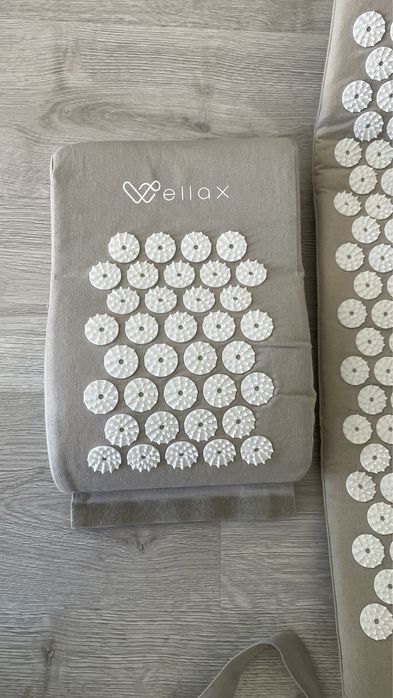 Wellax tapete de acupressão + almofada + bolsa