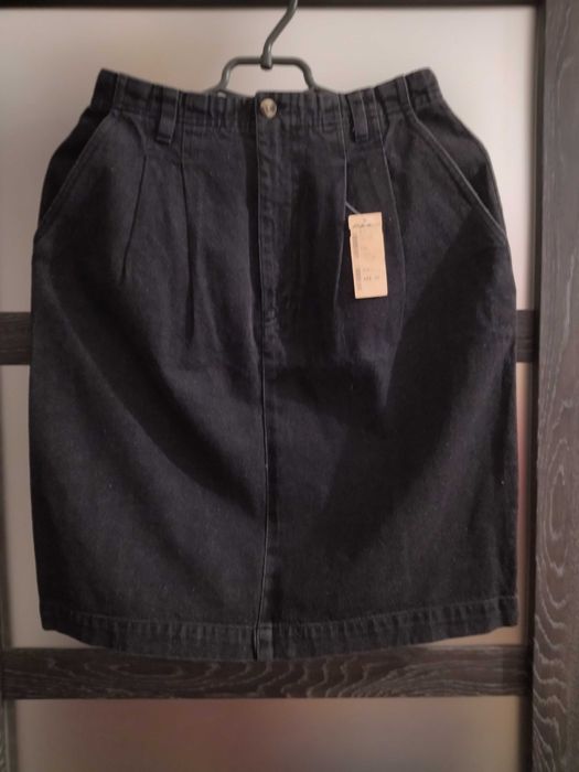 Юбка джинсовая чёрная