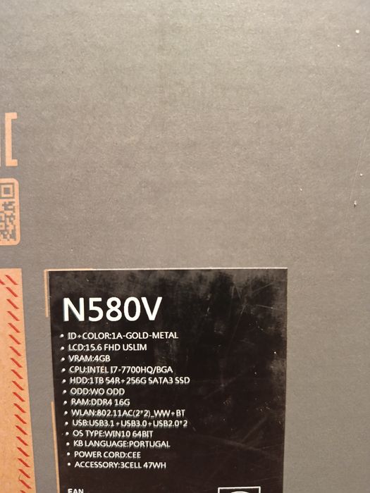 Asus Vivobook Pro N580VD