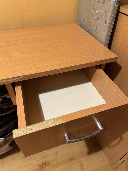 Biurko wąskie i długie 100x40cm z szufladą