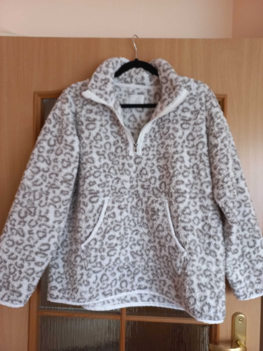Bluza - ciepła, damska - w cętki - rozmiar XL 42