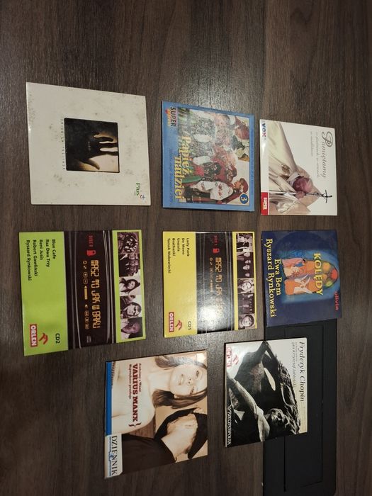 Komplet płyt dvd i cd