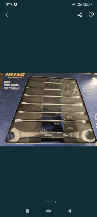 Zestaw kluczy płasko oczkowych