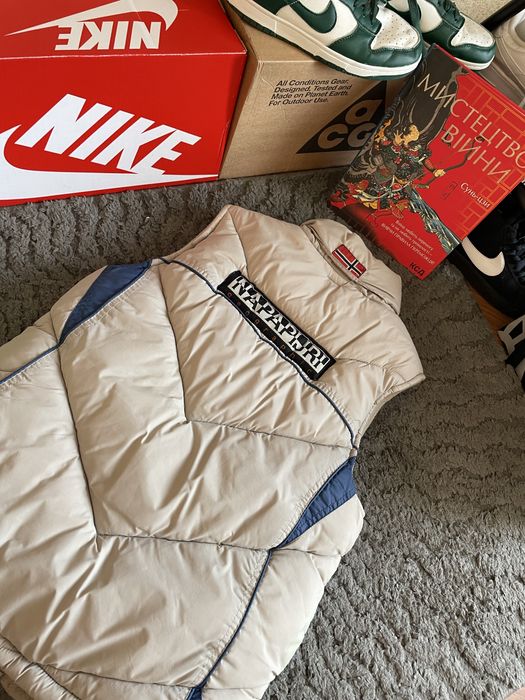 Винтажный жилет Napapijri Geographic — Редкий дизайн