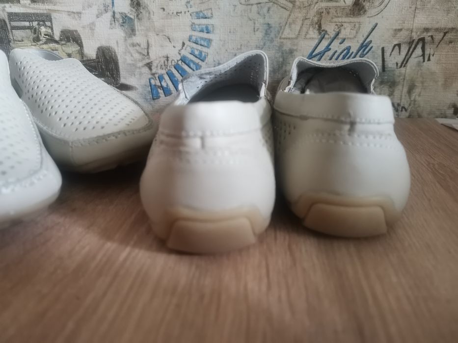 Летние кожаные мокасины мальчику