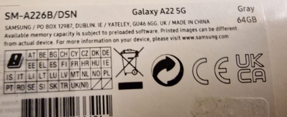 Samsung a22 5g + proteções +capas