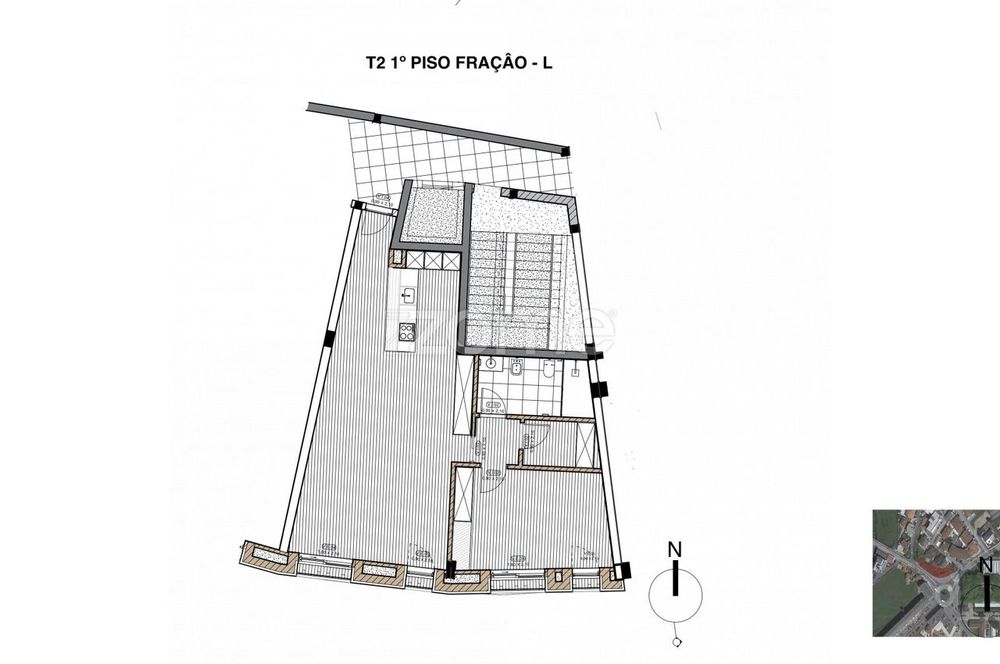 Apartamento T1 - 1º FR.-L - Empreendimento RADAR LIVING