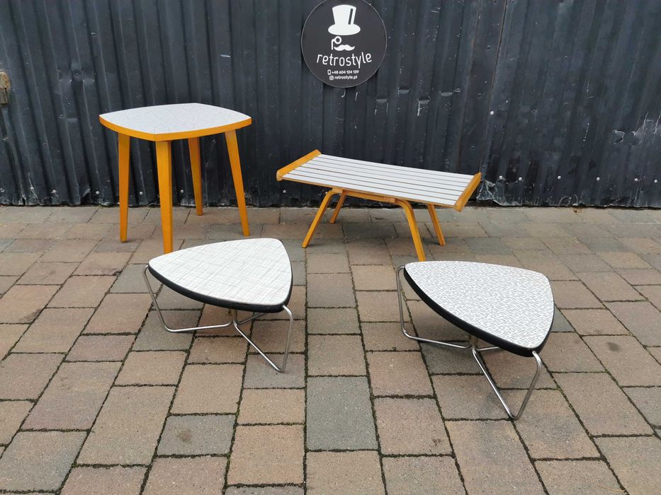 Designerski kwietnik, stojak pod kwiaty- Czechosłowacja '60-70'