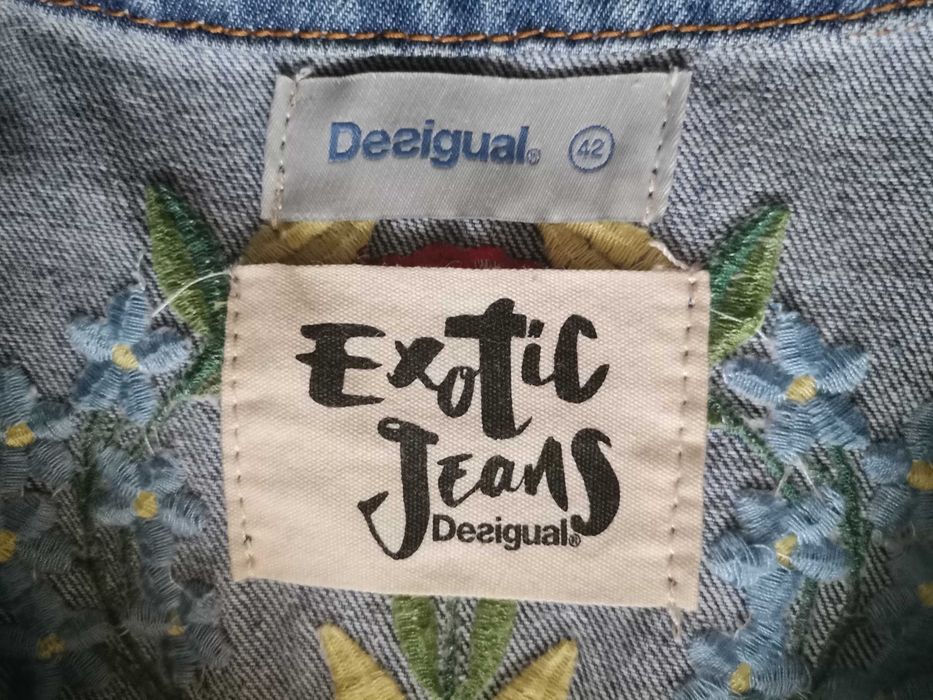 płaszcz jeansowy desigual rozmiar 42 - 38 nowy