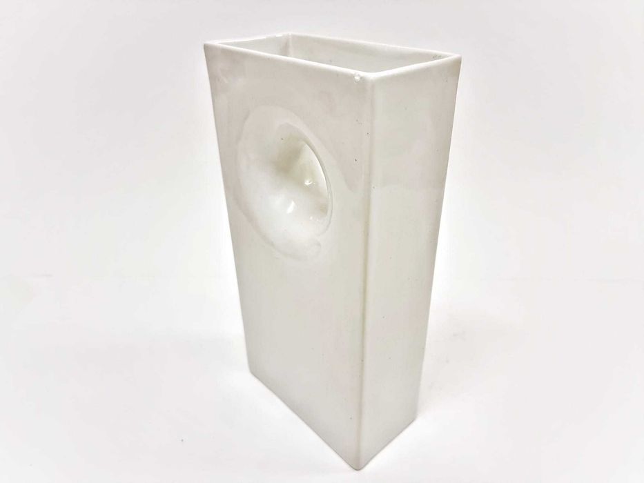 Vaso de cerâmica Gabbianelli Space Age Franco Bettonica Italia anos 70