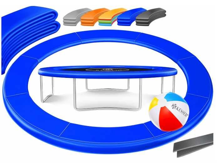 Osłona trampoliny KESSER 244 cm sprężyny UV odporna pianka 1,8cm PVC