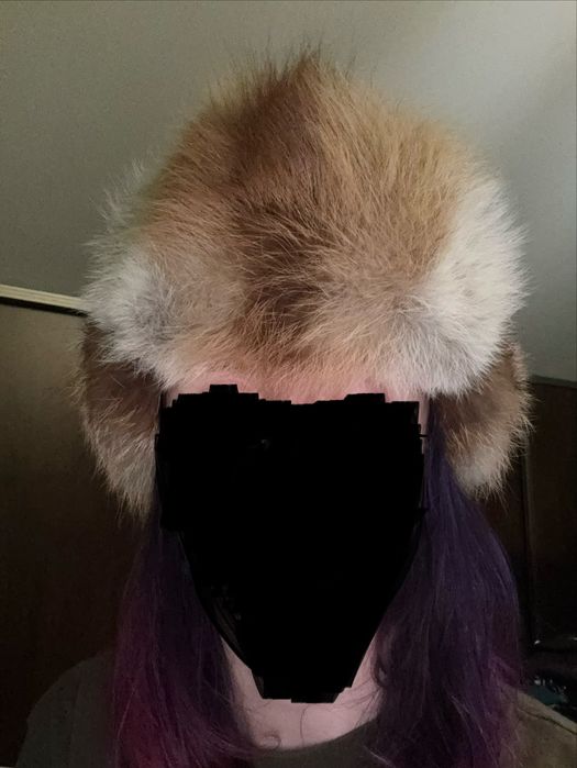 Futrzana czapka z lisa