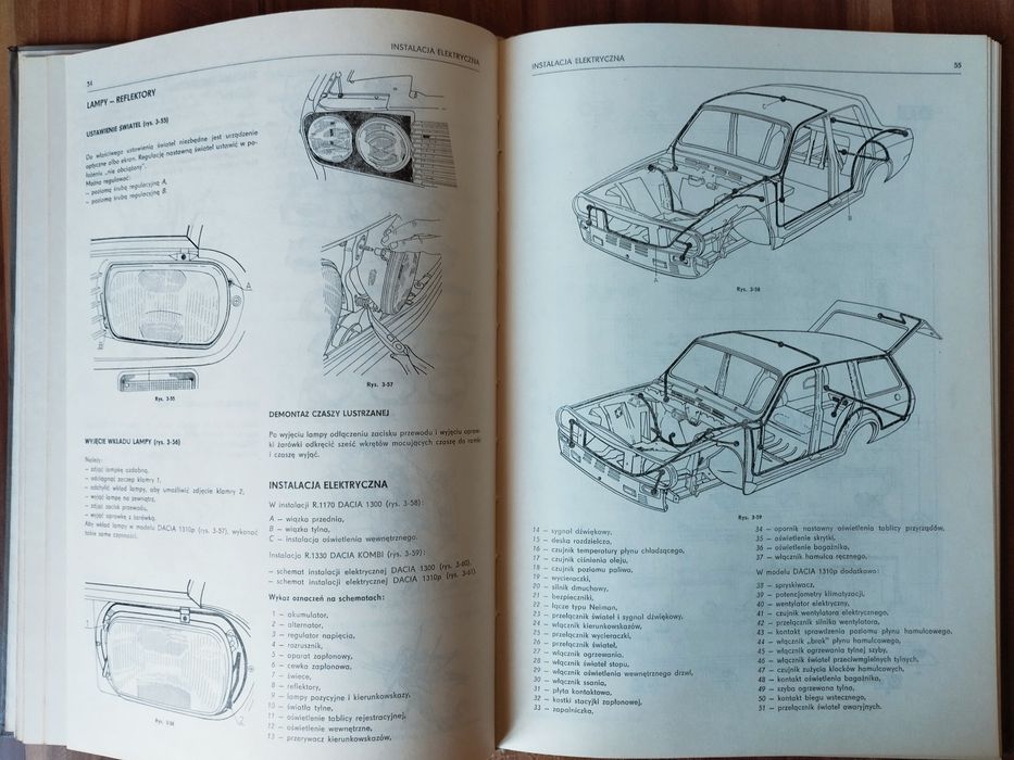 Instrukcja naprawy samochodu Dacia 1300