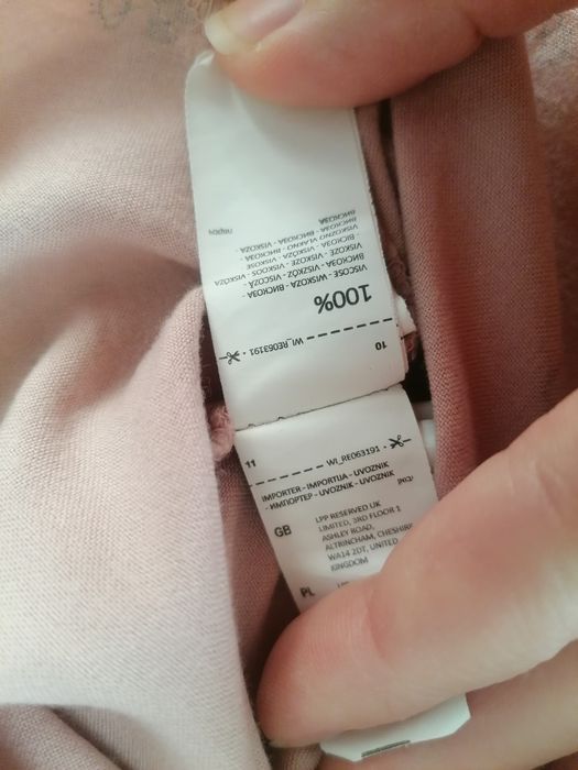 bluzka pudrowy róż wiskoza koszula stan idealny Reserved 158