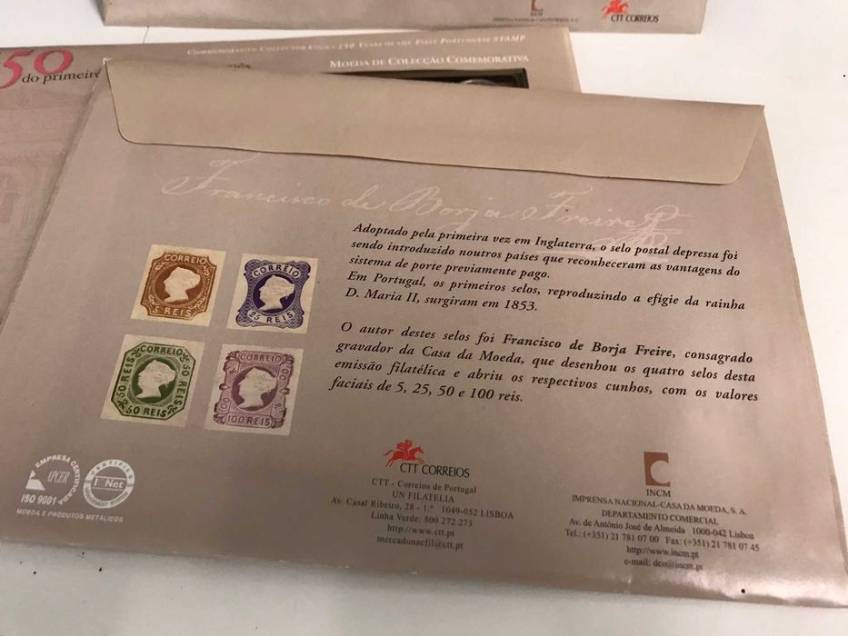 PORTUGAL - Carteira - primeiro selo português