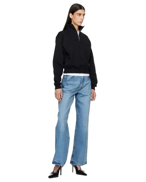 Світшот Jacquemus Gros Grain Zipped-Rollneck Sweatshirt Black
