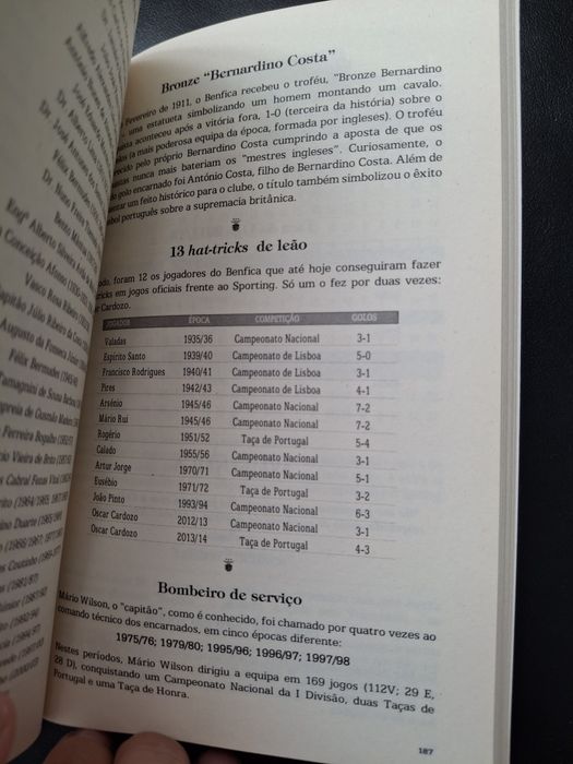 Livro Bíblia do Benfica – Luís Miguel Pereira, prefácio de Rui Costa, como novo