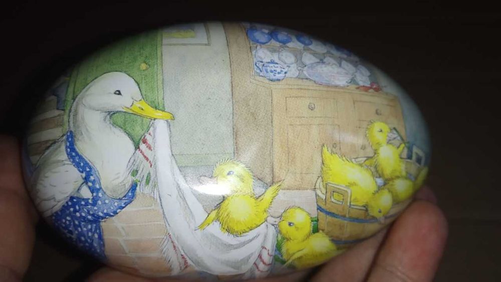 Великоднє Яйце Декор Пасхальное Яйцо Жестяная банка коробка шкатулка