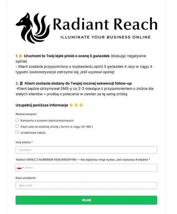 Stona internetowa & automatyzacja