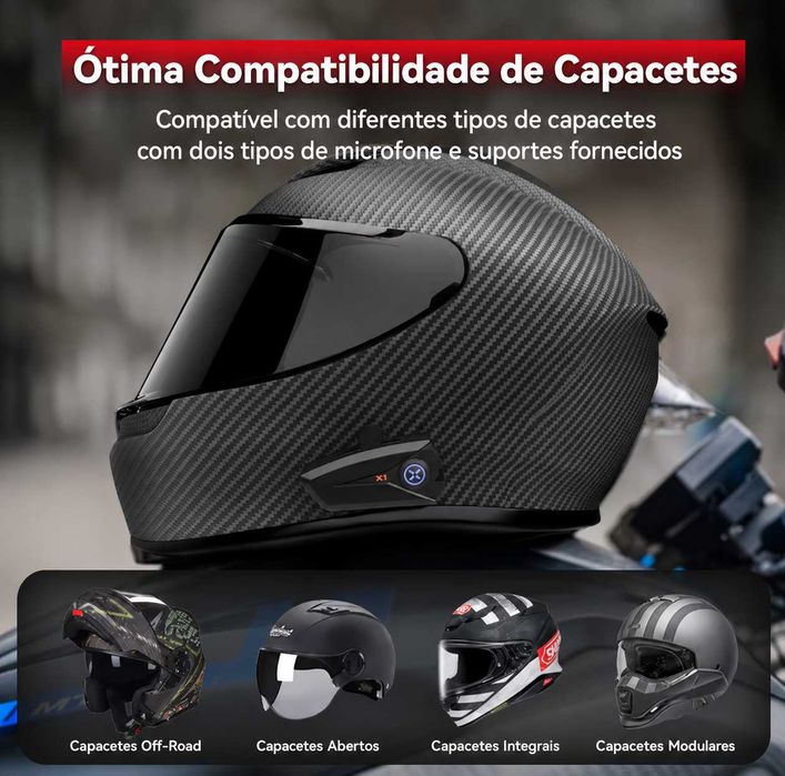 Intercomunicador Bluetooth para Capacete de Moto XGP X1 | IP67