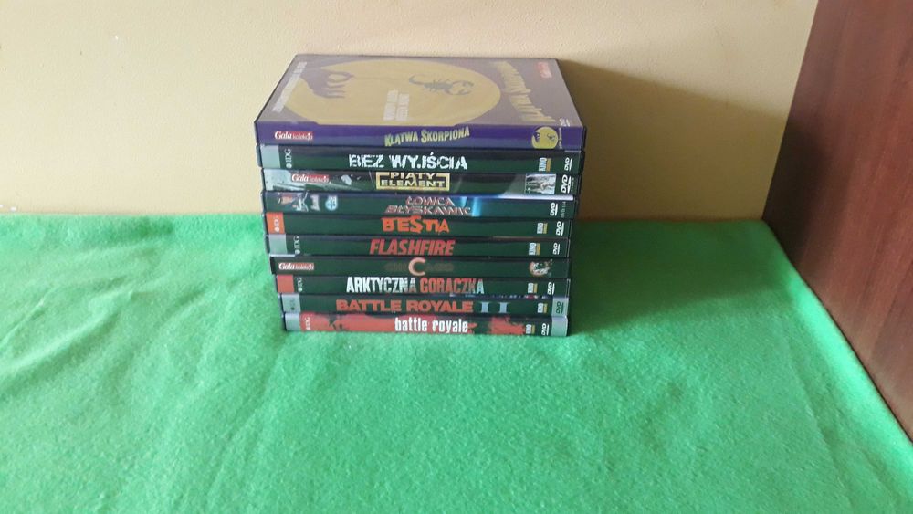 Zestaw płyt dvd ze znanymi filmami. Zestaw nr.1