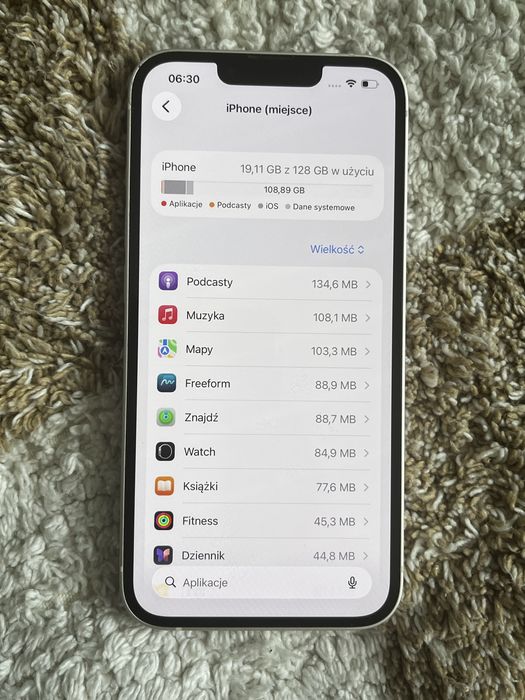 OKAZJA iPhone 13 128GB Biały | Stan BDB | Kondycja 80%