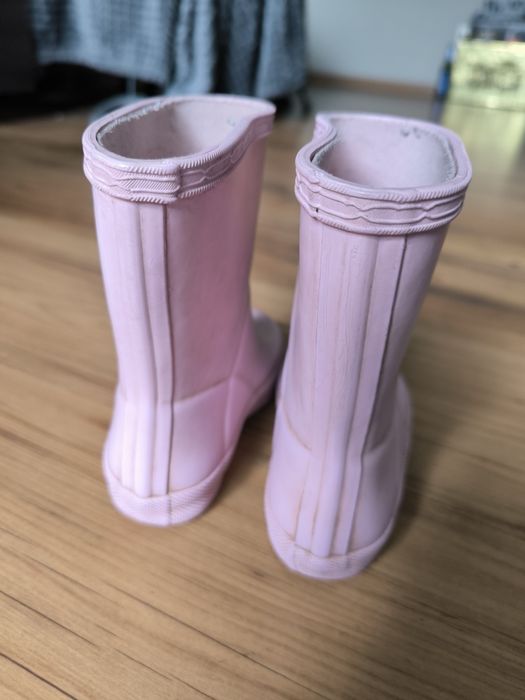 Hunter kalosze dziecięce pudrowy róż 14.5 cm