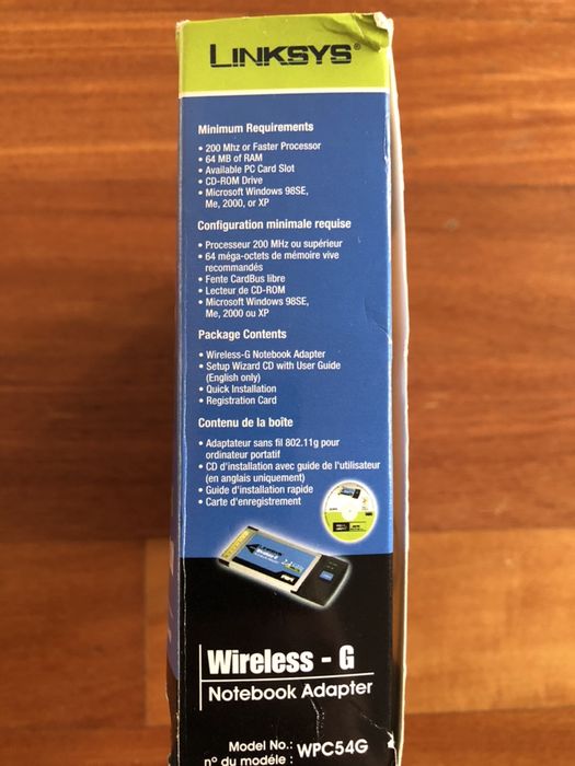 Linksys Wireless Network Card64297897297283121